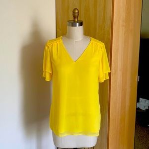 Yellow Banana Republic shirt